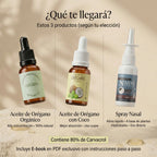 Tratamiento Oregánico   (elimina rinitis, sinusitis y cualquier tipo de alergia nasal)