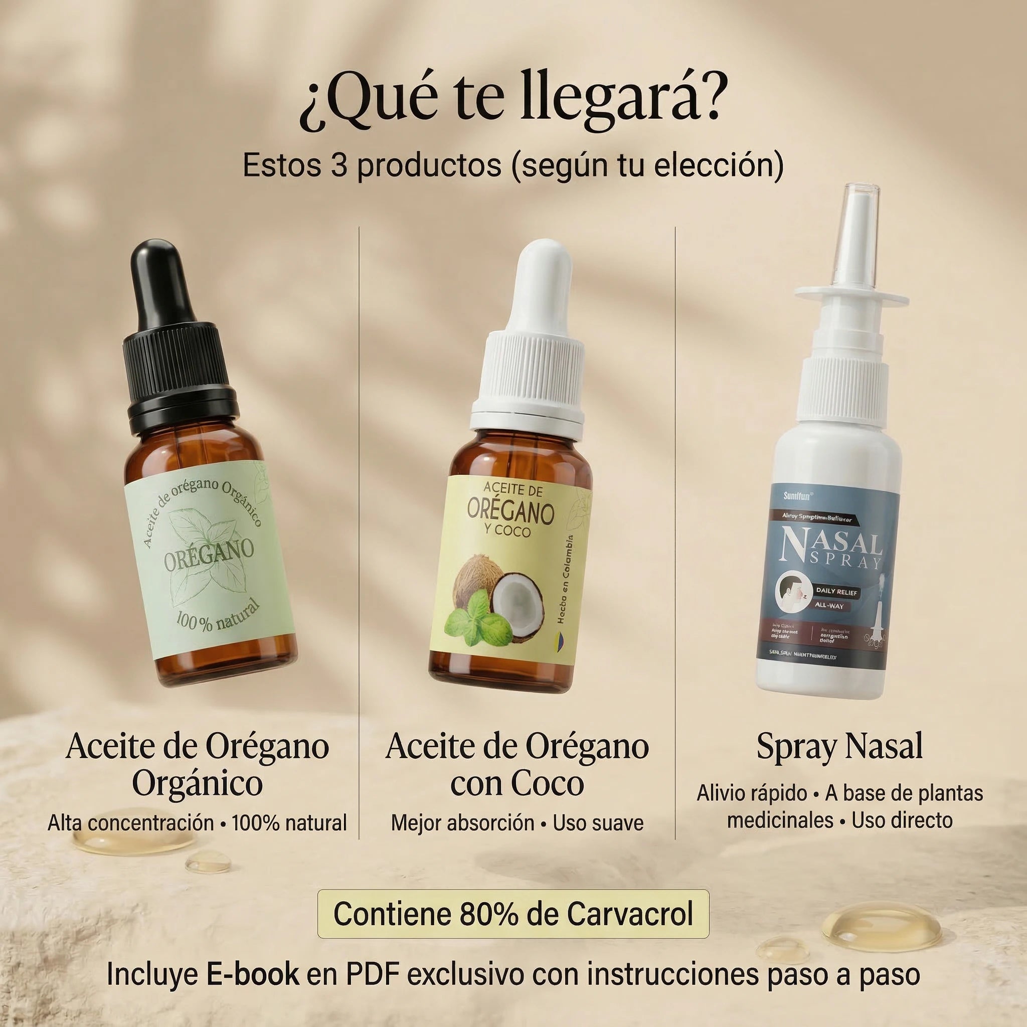 Tratamiento Oregánico   (elimina rinitis, sinusitis y cualquier tipo de alergia nasal)
