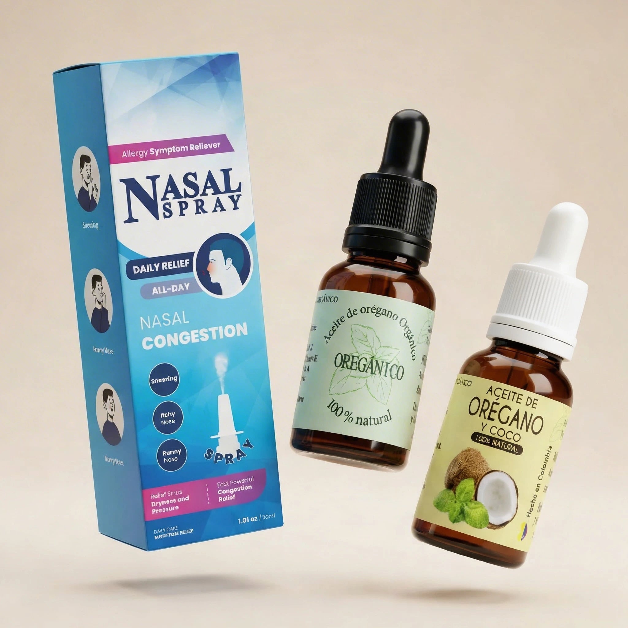 Tratamiento Oregánico   (elimina rinitis, sinusitis y cualquier tipo de alergia nasal)